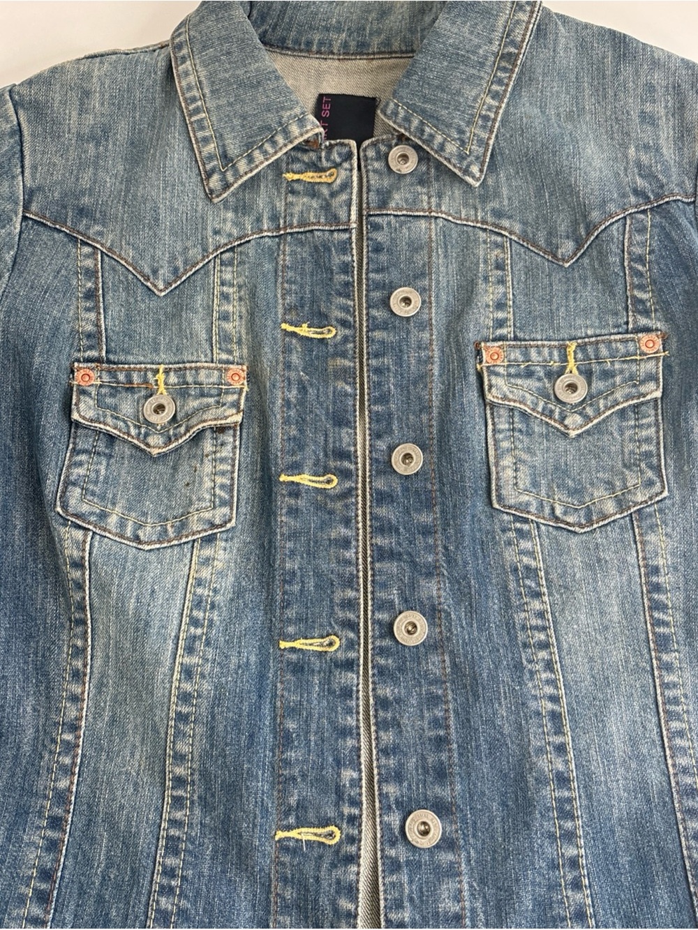 Smart Set Light Blue Denim Jacket - Women's Jean Jacket - Picture 8 of 12